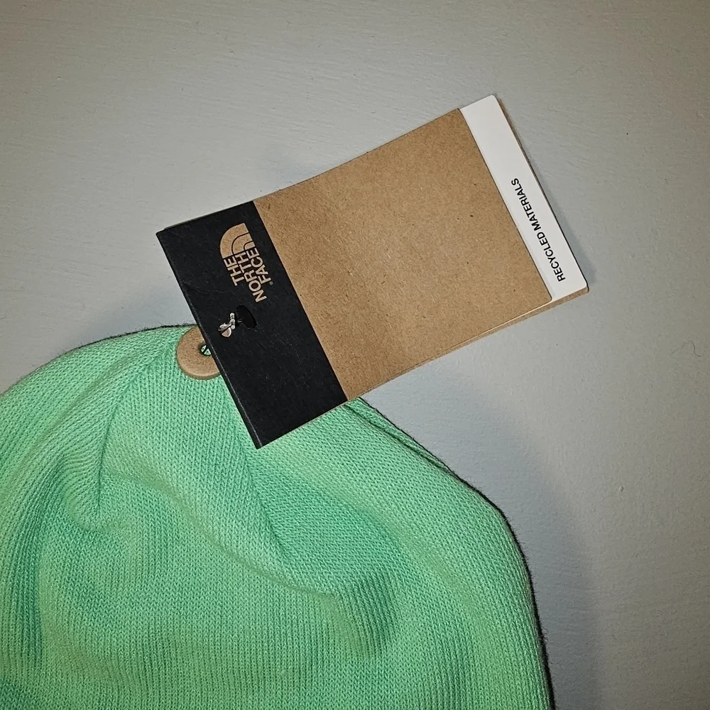 The North Face Men's Dock Worker Recycled Beanie Chlorophyll Green winter hat